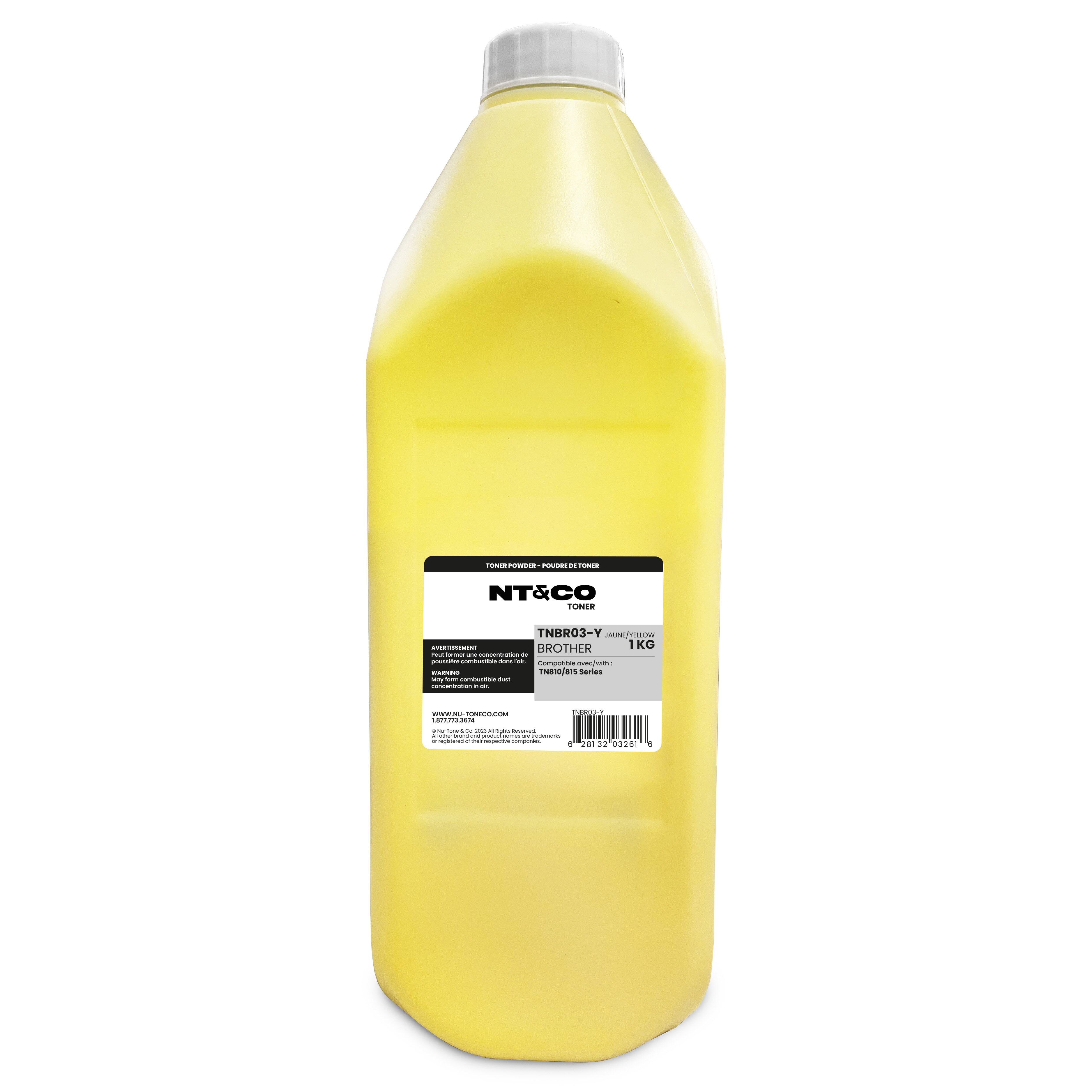 Powder Toner for use in Various Brother Cartridges Yellow 1KG